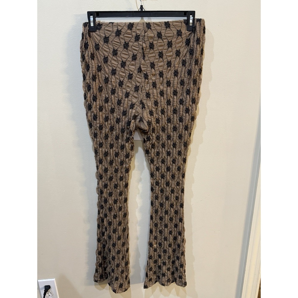 Free People Margot Lace‎ Flare Pants Size Large Semi Sheer - Picture 6 of 12